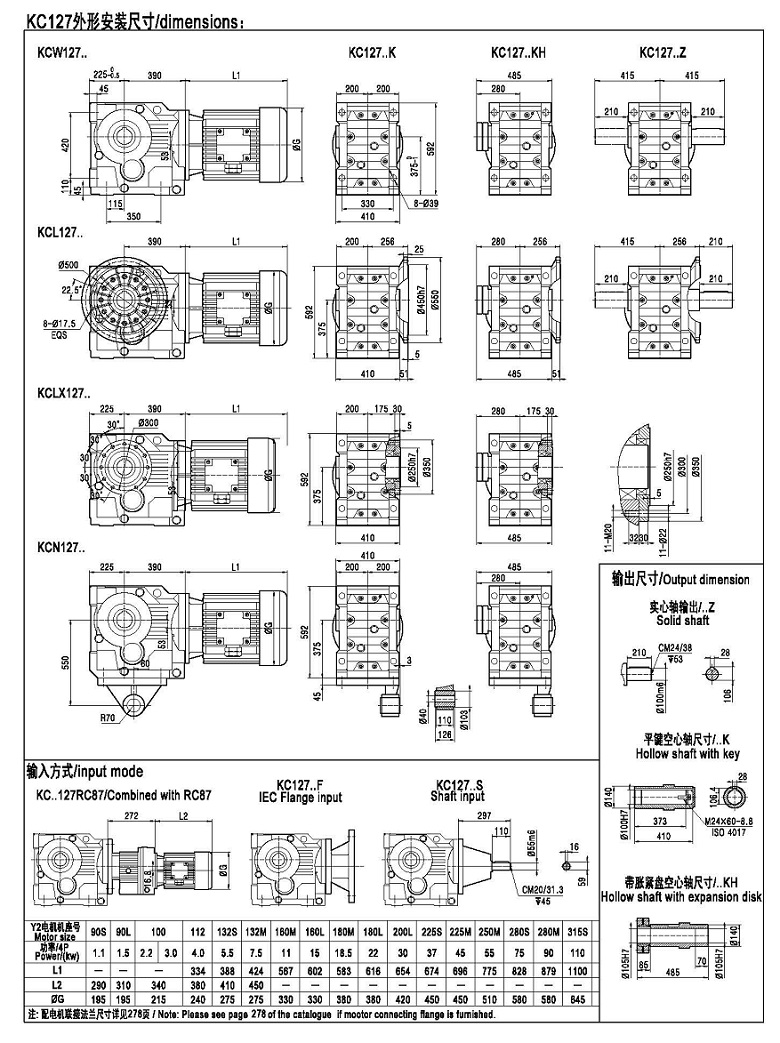 減速機(jī)127型號(hào)