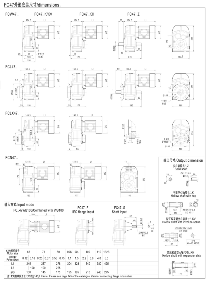 FC47系列平行軸斜齒輪減速電機(jī)